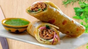 mutton tikka roll