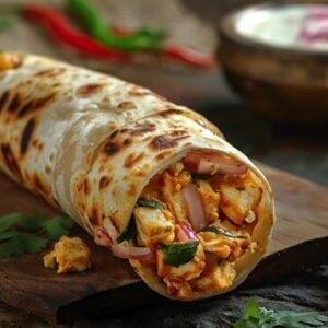 paneer tikka roll