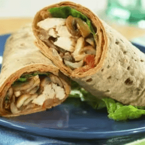 mushroom tikka roll