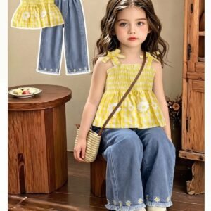 jeans top set